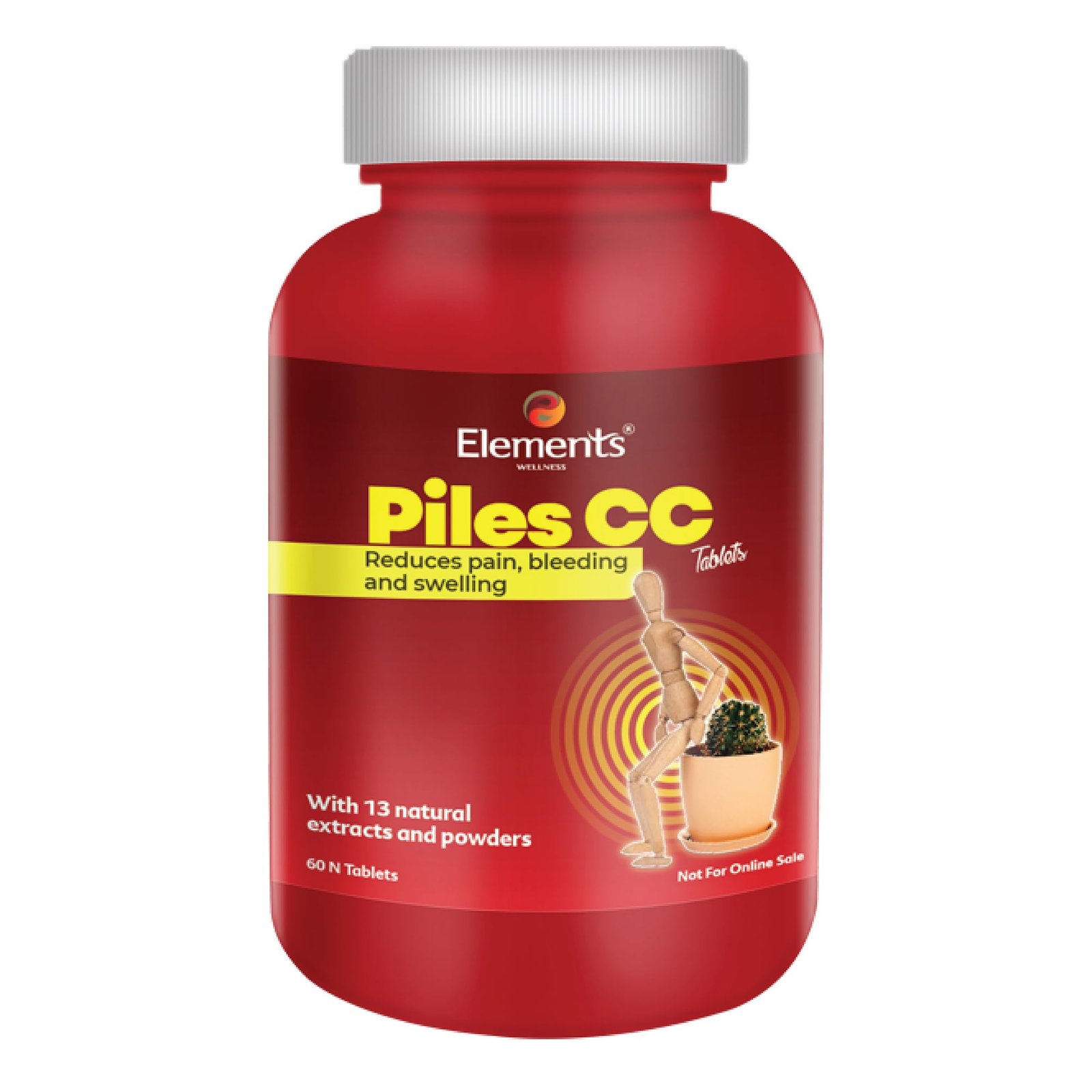 Elements Wellness Piles CC Tablets (60n)