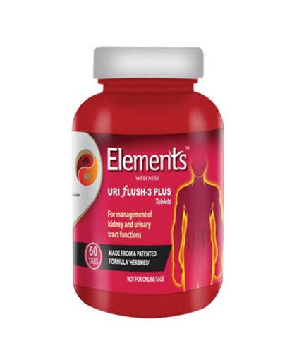 Elements Wellness Uri Flush-3 Plus Tablets (60 Capsules)