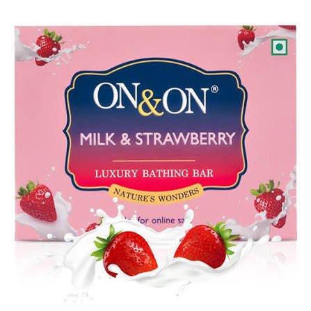 On & On Milk & Strawberry Luxury Bathing Bar